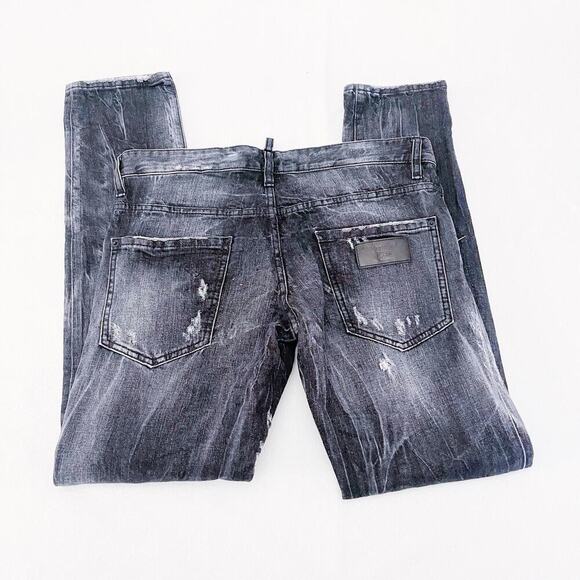 Dsquared2 Men's Button Down Clement Jean Ripped Distressed SZ48 Mint - Picture 10 of 12